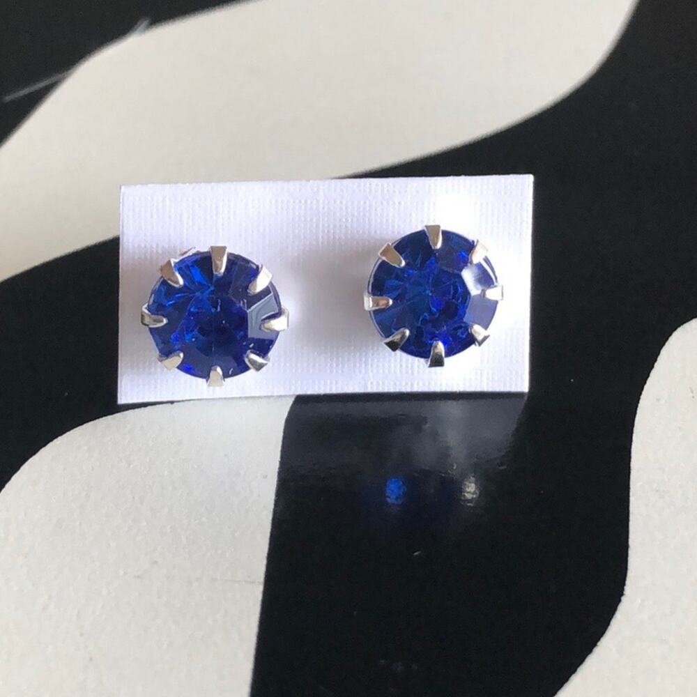 4 for $20 Blue and Silver Stud Earrings